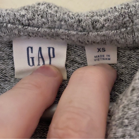 🔥 GAP | Oversized Heather Gray Soft Knit Lounge Hoodie Extra Small - Picture 4 of 5